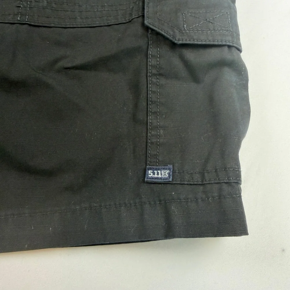 5.11 Tactical Mens Black Ripstop Cargo Shorts Size 36 Utility Work Outdoor